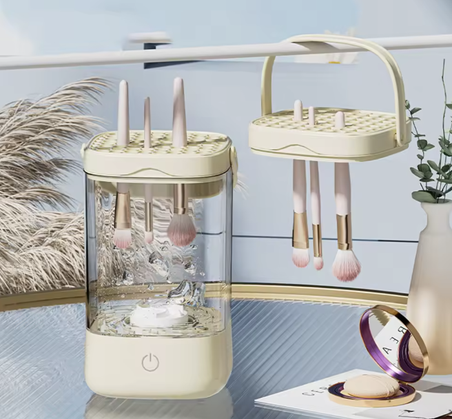 Automatic Makeup Brush Cleaning